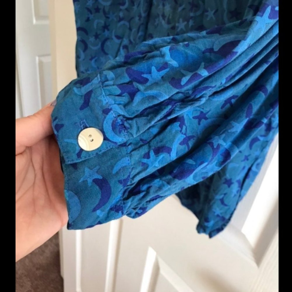 Moon And Stars Button Down Blouse View 2